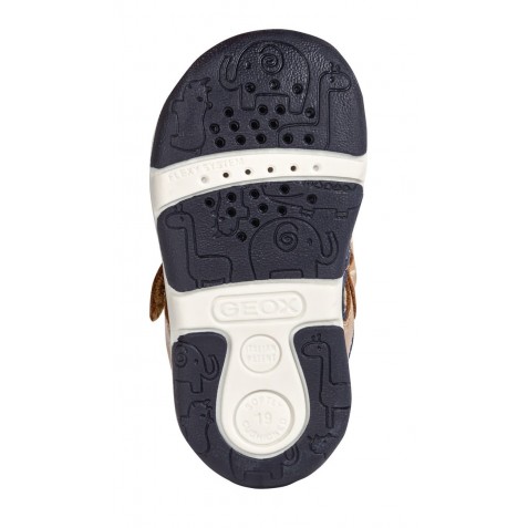 Sandale Geox B Tapuz Boy Caramel Navy