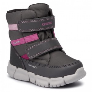 Cizme de zapadă Geox B Flexyper GB Abx A Dk Grey Cizme de zapadă Geox B Flexyper GB Abx A Dk Grey