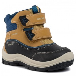 Cizme de zapadă Geox B Flanfil B Abx Biscuit Dk Cizme de zapadă Geox B Flanfil B Abx Biscuit Dk