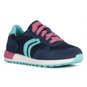 Sneakers Geox J Alben GB Navy Fuchsia Sneakers Geox J Alben GB Navy Fuchsia