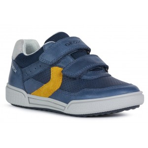 Sneakers Geox J Poseido BA Navy Yellow Sneakers Geox J Poseido BA Navy Yellow