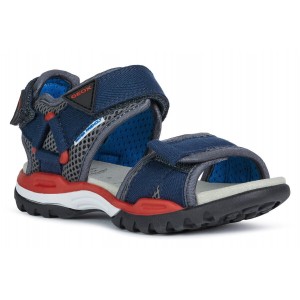 Sandale Geox J Borealis BC Navy Red Sandale Geox J Borealis BC Navy Red
