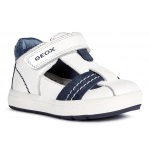 Sandale Geox Biglia Boy White Dark Blue Sandale Geox Biglia Boy White Dark Blue