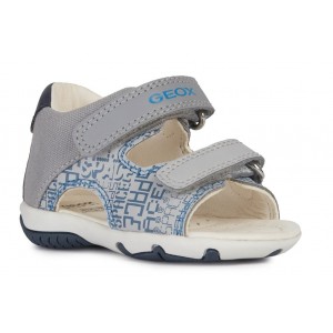 Sandale Geox B Sandal Elba Boy Light Grey Navy Sandale Geox B Sandal Elba Boy Light Grey Navy