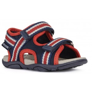 Sandale Geox B Agasim Boy Navy Red Sandale Geox B Agasim Boy Navy Red