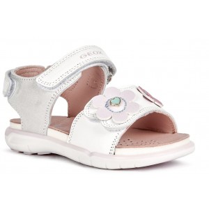 Sandale Geox B Sandal Dehli Girl White Sandale Geox B Sandal Dehli Girl White