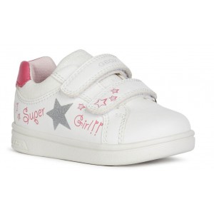 Sneakers Geox B Djrock Girl White Fuchsia Sneakers Geox B Djrock Girl White Fuchsia