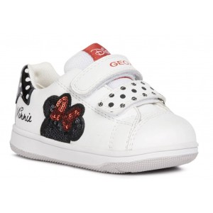 Sneakers Geox B New Flick Girl White Black Sneakers Geox B New Flick Girl White Black