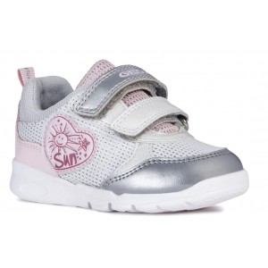 Sneakers Geox B Runner Girl Silver Pink Sneakers Geox B Runner Girl Silver Pink