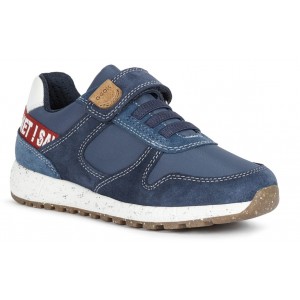 Sneakers Geox J Alben Boy Navy Red Sneakers Geox J Alben Boy Navy Red