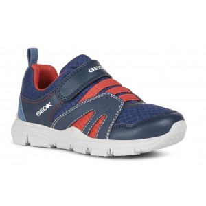 Sneakers Geox J New Torque Boy Navy Red Sneakers Geox J New Torque Boy Navy Red