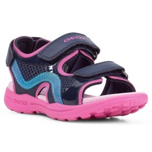Sandale Geox J Vaniett Girl Navy Fuchsia Sandale Geox J Vaniett Girl Navy Fuchsia