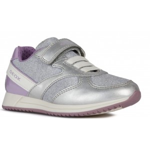 Sneakers Geox J Jeansea Girl Silver Lilac Sneakers Geox J Jeansea Girl Silver Lilac