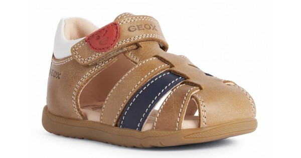 Geox B Macchia Boy sandalen voor jongens, Navy Dk Yellow, 21 EU