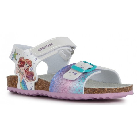 Sandale Geox J Adriel J358MA 000NF C1044 White Aquamarine