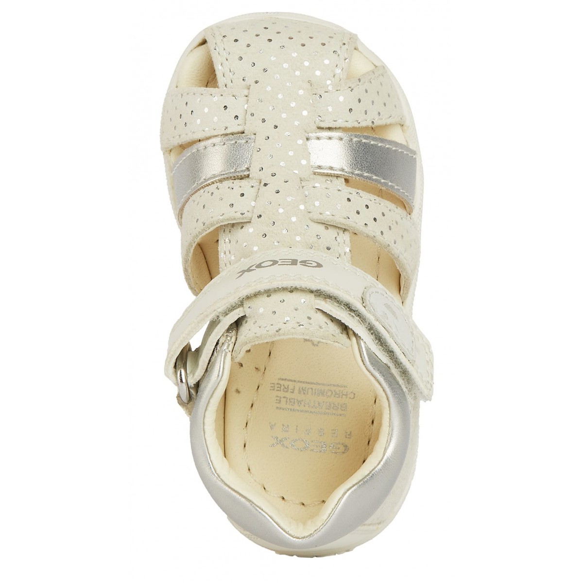 Sandale Geox Macchia Girl B254WB 007NF C1Q1N Off White Lt