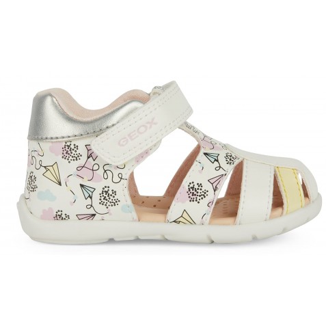 Sandale Geox B Elthan Girl B451QD 000BC C0653 White Multicolor
