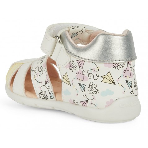 Sandale Geox B Elthan Girl B451QD 000BC C0653 White Multicolor