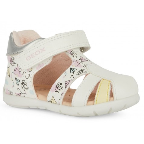 Sandale Geox B Elthan Girl B451QD 000BC C0653 White Multicolor