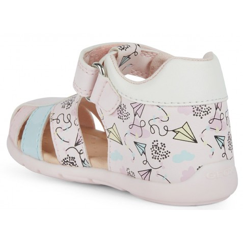 Sandale Geox B Elthan Girl B451QD 000BC C8206 Pink Multicolor
