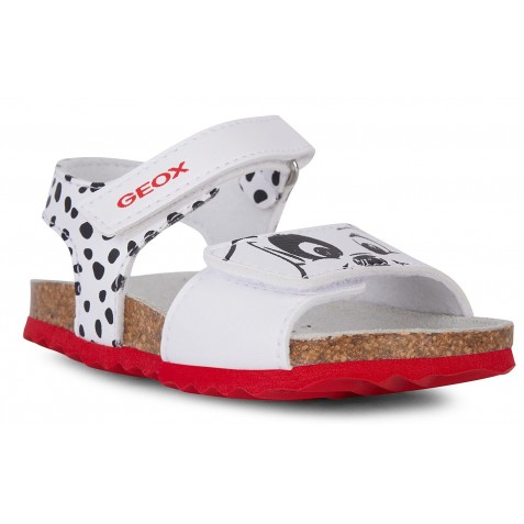 Sandale Geox B Sandal Chalki Girl B452RB 0003W C0404 White Black