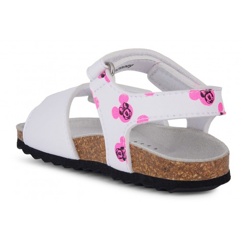 Sandale Geox B Sandal Chalki Girl B452RB 000BC C1441 White Fluofuchsia