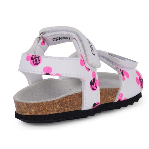 Sandale Geox B Sandal Chalki Girl B452RB 000BC C1441 White Fluofuchsia