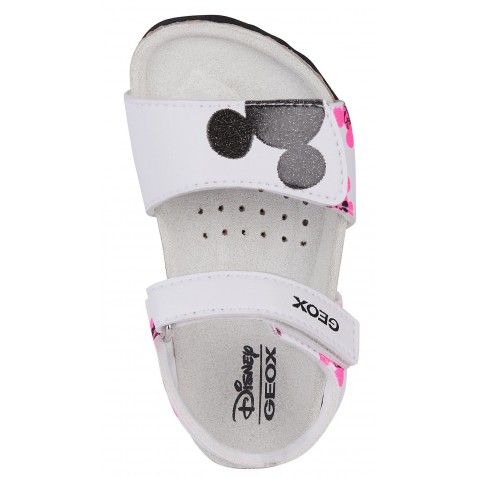 Sandale Geox B Sandal Chalki Girl B452RB 000BC C1441 White Fluofuchsia
