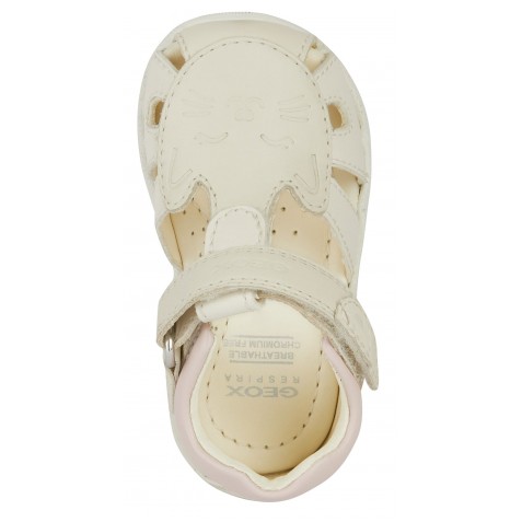 Sandale Geox B Macchia Girl B454WA 08554 C1M8W Lt Ivory Lt Rose