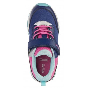 Sneakers impermeabili Geox J Magnetar G B Abx J454LA 054FU C4268 Navy Fuchsia