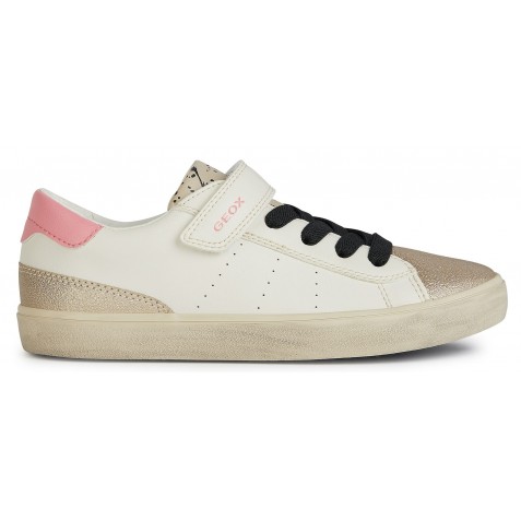 Sneakers Geox J Gisli Girl J454ND 0BCQD C1M2U Lt Ivory Platinum Sneakers Geox J Gisli Girl J454ND 0BCQD C1M2U Lt Ivory Platinum