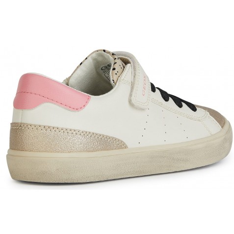 Sneakers Geox J Gisli Girl J454ND 0BCQD C1M2U Lt Ivory Platinum Sneakers Geox J Gisli Girl J454ND 0BCQD C1M2U Lt Ivory Platinum