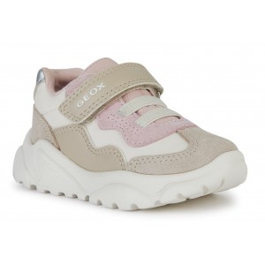 Sneakers Geox B Ciufciuf B Nylon Scam B455Qb 0Fu22 C1M8J Lt Ivory Dk Rose