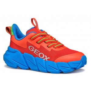 Sneakers Geox J Flexyper Fast A Mesh Tpu J46N1A 0149J C0540 Red Lt Blue