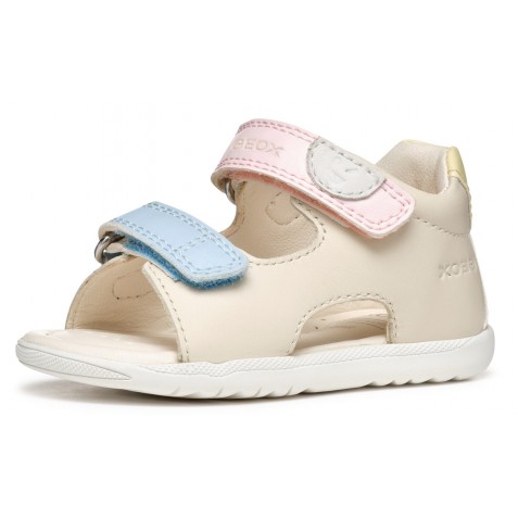 Sandale Geox B S Macchia G A Nap Ver Sin B254Wa 08502 C1M2M Lt Ivory Lt Yellow