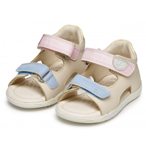 Sandale Geox B S Macchia G A Nap Ver Sin B254Wa 08502 C1M2M Lt Ivory Lt Yellow