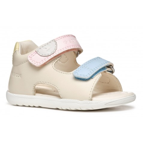 Sandale Geox B S Macchia G A Nap Ver Sin B254Wa 08502 C1M2M Lt Ivory Lt Yellow