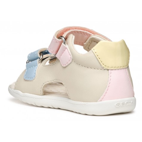 Sandale Geox B S Macchia G A Nap Ver Sin B254Wa 08502 C1M2M Lt Ivory Lt Yellow