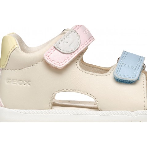 Sandale Geox B S Macchia G A Nap Ver Sin B254Wa 08502 C1M2M Lt Ivory Lt Yellow