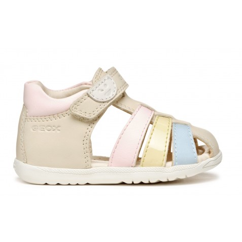 Sandale Geox B S Macchia G B Nap Ver Sin B254Wb 08502 C1M2M Lt Ivory Lt Yellow