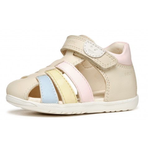 Sandale Geox B S Macchia G B Nap Ver Sin B254Wb 08502 C1M2M Lt Ivory Lt Yellow