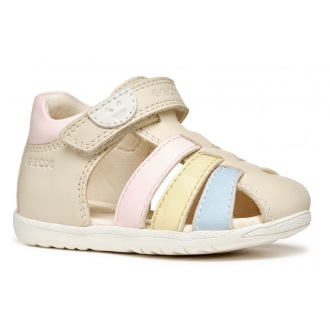 Sandale Geox B S Macchia G B Nap Ver Sin B254Wb 08502 C1M2M Lt Ivory Lt Yellow