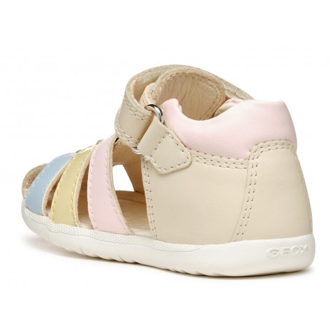 Sandale Geox B S Macchia G B Nap Ver Sin B254Wb 08502 C1M2M Lt Ivory Lt Yellow