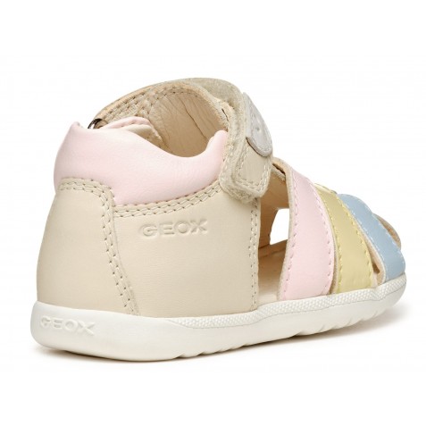 Sandale Geox B S Macchia G B Nap Ver Sin B254Wb 08502 C1M2M Lt Ivory Lt Yellow