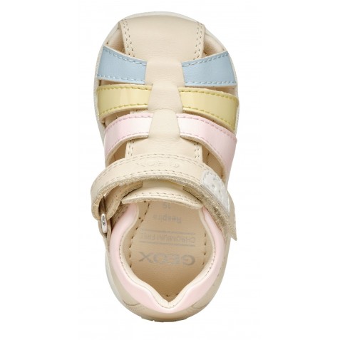 Sandale Geox B S Macchia G B Nap Ver Sin B254Wb 08502 C1M2M Lt Ivory Lt Yellow