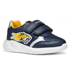 Sneakers Geox B Sprintye B B Mesh Geobuck B554Ub 01454 C4229 Navy Dk Yellow