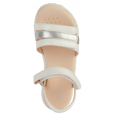 Sandale Geox J S Haiti G D Sint Perl J458Zd 000Nf C0459 White Silver