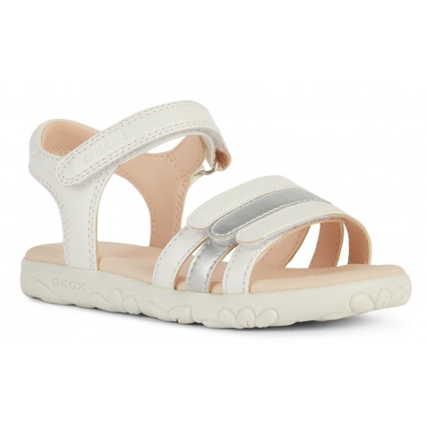 Sandale Geox J S Haiti G D Sint Perl J458Zd 000Nf C0459 White Silver