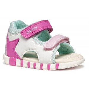 Sandale Geox B Sandal Iupidoo A Sint Mesh B5517B 0Bc14 C0563 White Fuchsia