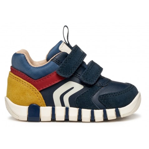 Sneakers Geox B Iupidoo B3555D 05422 C4244 Navy Dk Red